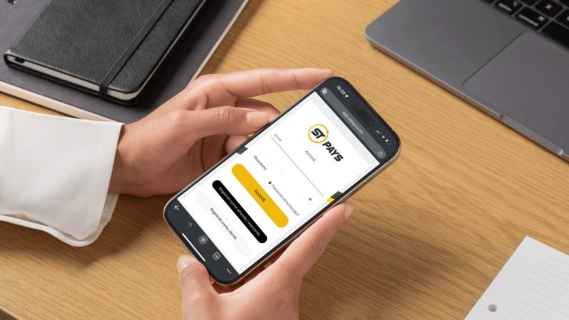 Dispositivo mobile con login ST Pays